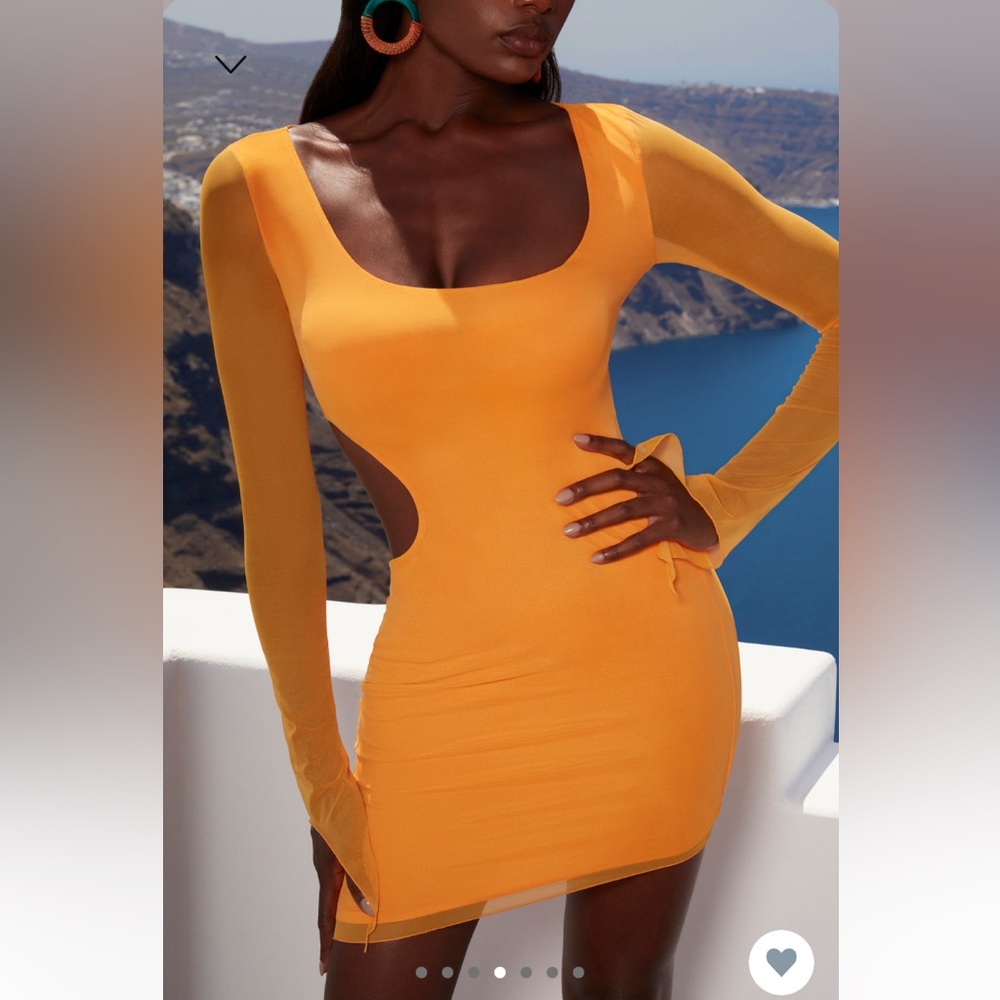 NWT oh Polly orange dress